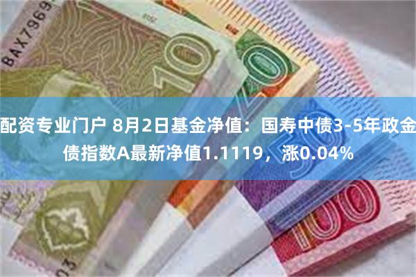 配资专业门户 8月2日基金净值：国寿中债3-5年政金债指数A最新净值1.1119，涨0.04%