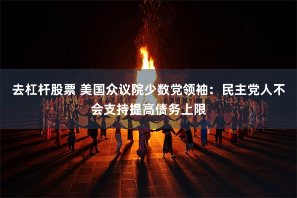 去杠杆股票 美国众议院少数党领袖：民主党人不会支持提高债务上限